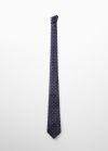 Mango Corbata estampado anti manchas - Azul marino