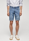 Mango Bermudas vaqueras slim fit - Azul medio
