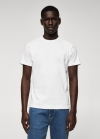 Mango Camiseta básica algodón lightweight - Blanco