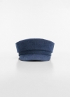 Mango Gorra baker denim - Azul medio