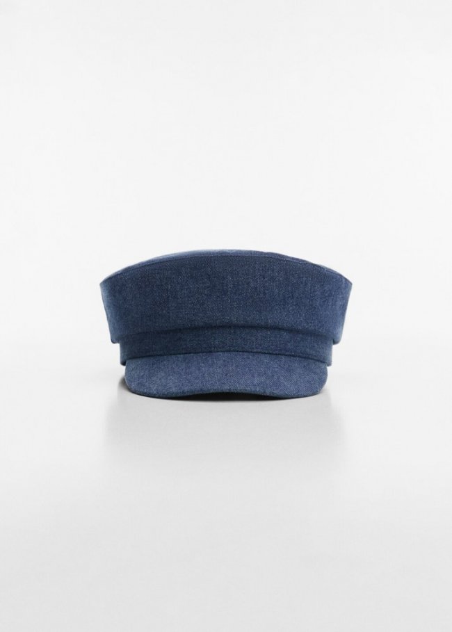 Mango Gorra baker denim - Azul medio