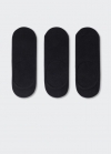 Mango Pack 3 calcetines invisibles - Negro