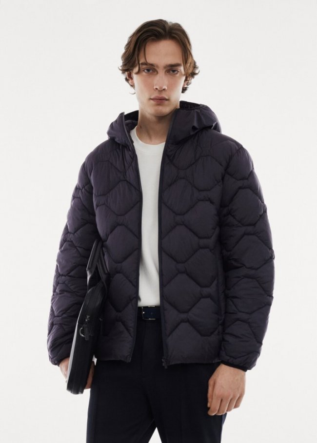 Mango Anorak ultra ligero water repellent - Azul marino