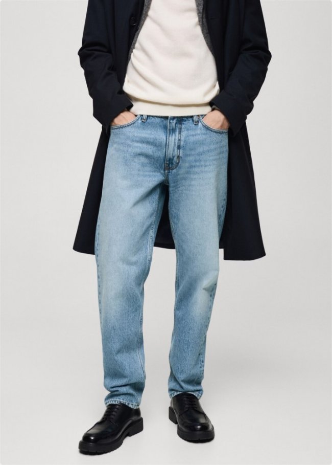 Mango Jeans Bob regular fit - Azul medio