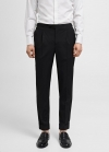 Mango Pantalón traje slim fit stretch - Negro