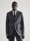 Mango Americana traje slim fit tejido comfort stretch - Gris