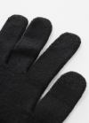 Mango Guantes táctiles punto - Negro