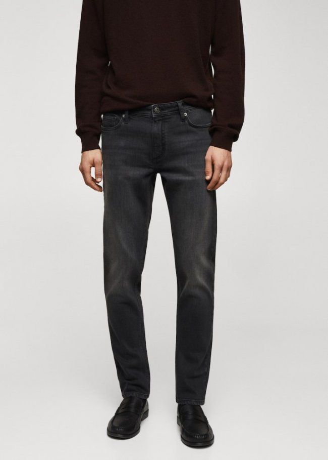 Mango Jeans Jan slim fit - Gris oscuro
