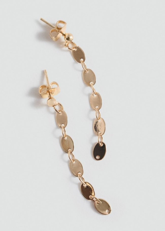 Mango Pendientes colgantes - Oro
