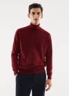 Mango Jersey 100% lana merino cuello alto - Rojo