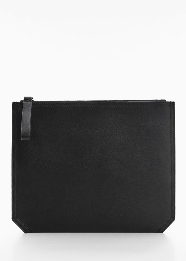 Mango Funda tablet efecto piel - Negro