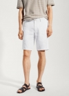 Mango Bermudas 100% lino - Blanco