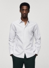 Mango Camisa slim fit rayas Coolmax® - Verde