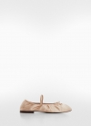 Mango Bailarina elástica satinada - Beige