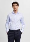 Mango Camisa traje slim fit estructura - Azul celeste