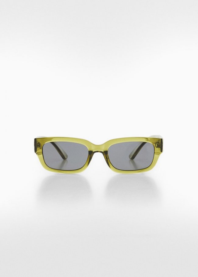 Mango Gafas de sol rectangulares - Verde