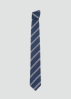 Mango Corbata rayas seda algodón - Azul marino oscuro
