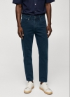 Mango Jeans Ben tapered cropped - Azul oscuro intenso