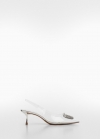 Mango Zapato vinilo tacón - Nude