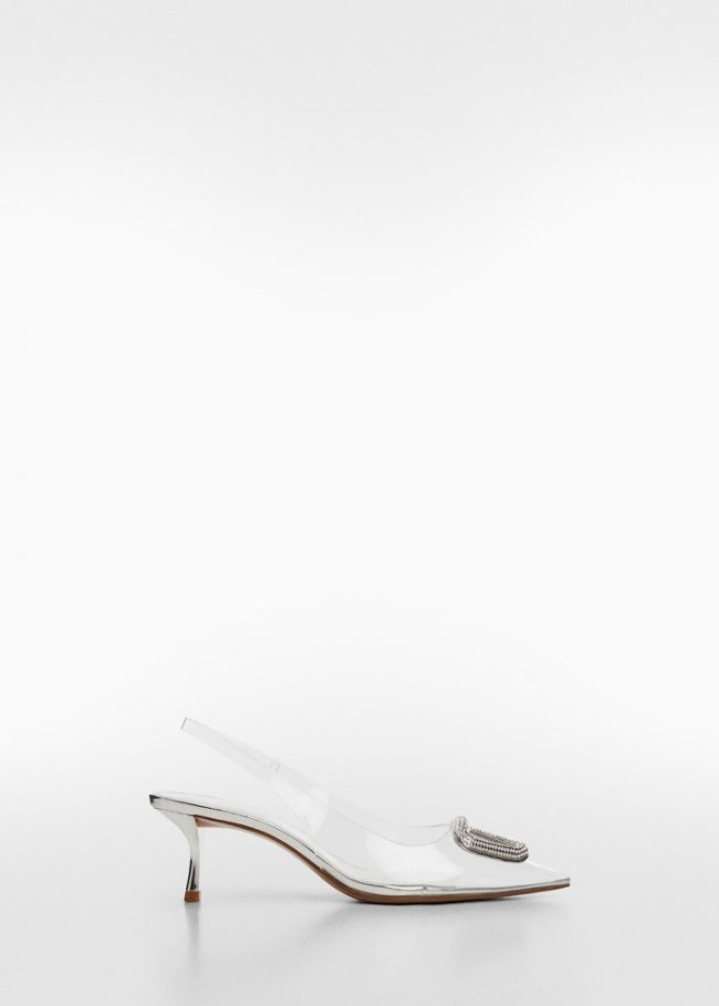 Mango Zapato vinilo tacón - Nude