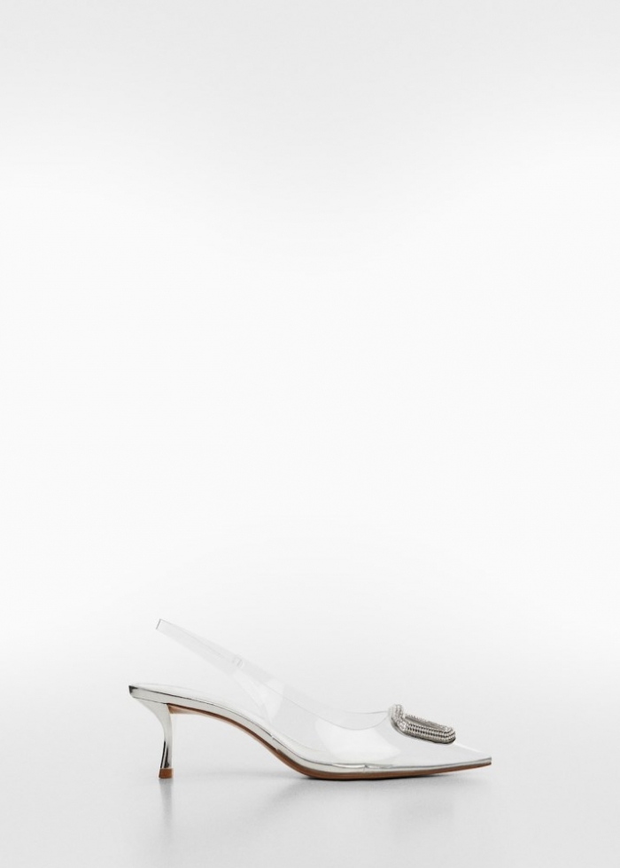 Mango Zapato vinilo tacón - Nude