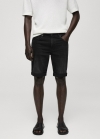 Mango Bermudas vaqueras slim fit - Denim negro