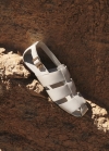 Mango Sandalia cangrejera piel - Beige