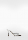 Mango Sandalia strass tiras - Plata