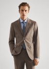 Mango Americana traje slim fit tejido comfort stretch - Marrón
