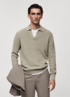 Mango Polo punto canalé - Khaki
