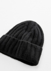 Mango Gorro canalé - Negro