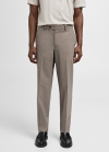 Mango Pantalón traje slim fit lana fría - Beige