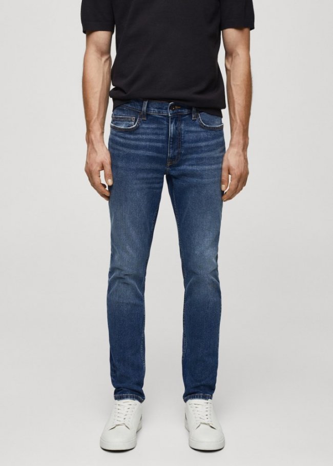 Mango Jeans skinny fit - Azul oscuro