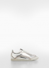 Mango Deportivas cordones metalizada - Plata