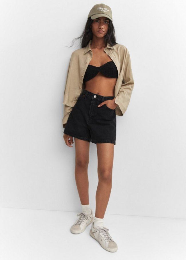 Mango Deportivas piel efecto desgastado - Blanco