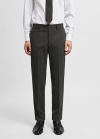 Mango Pantalón traje slim fit tejido comfort stretch - Verde