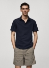 Mango Polo slim fit quick dry - Azul marino oscuro