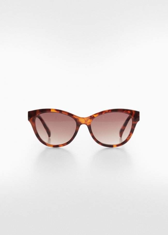 Mango Gafas de sol montura de pasta - Chocolate