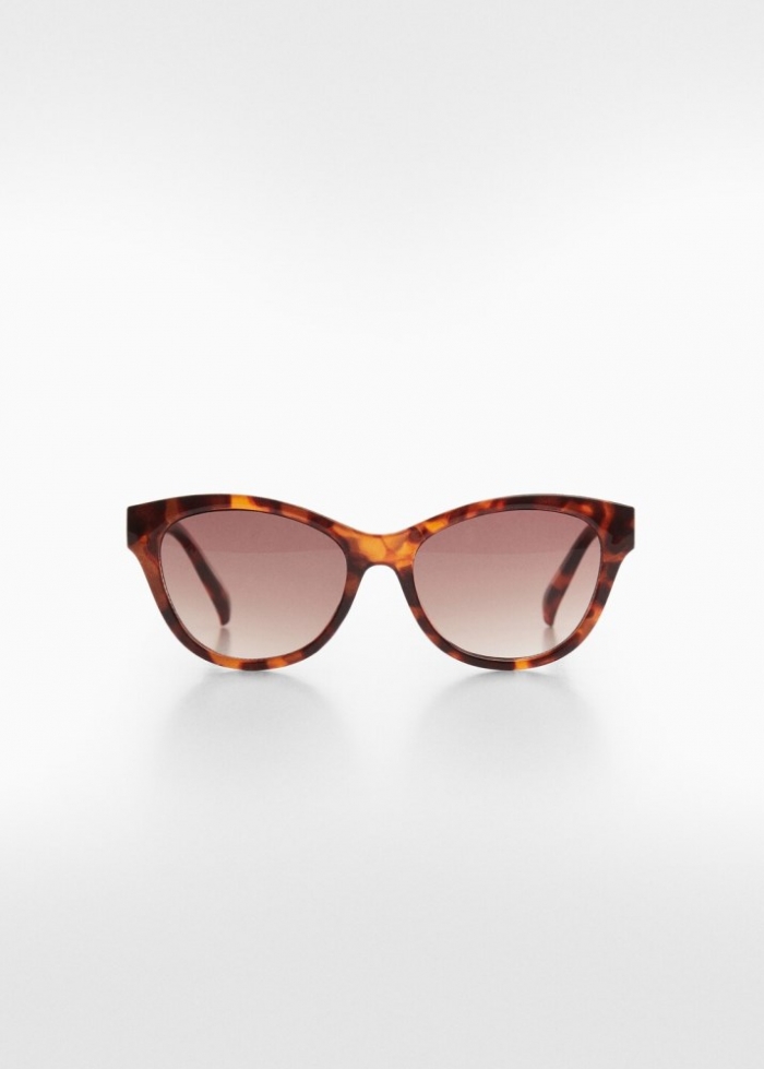 Mango Gafas de sol montura de pasta - Chocolate
