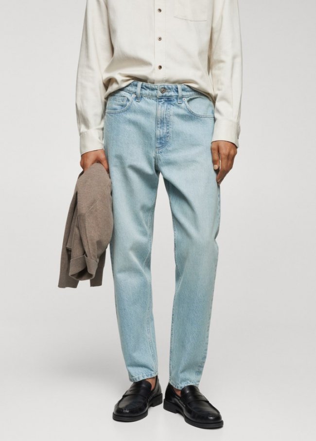Mango Jeans tapered-fit - Azul bleach