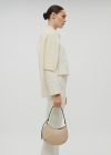 Mango Bolso hombro bicolor - Blanco roto