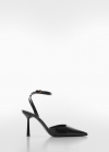 Mango Zapato punta tacón - Negro