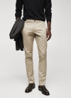 Mango Pantalón skinny chino algodón - Beige