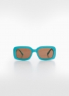 Mango Gafas de sol rectangulares - Turquesa