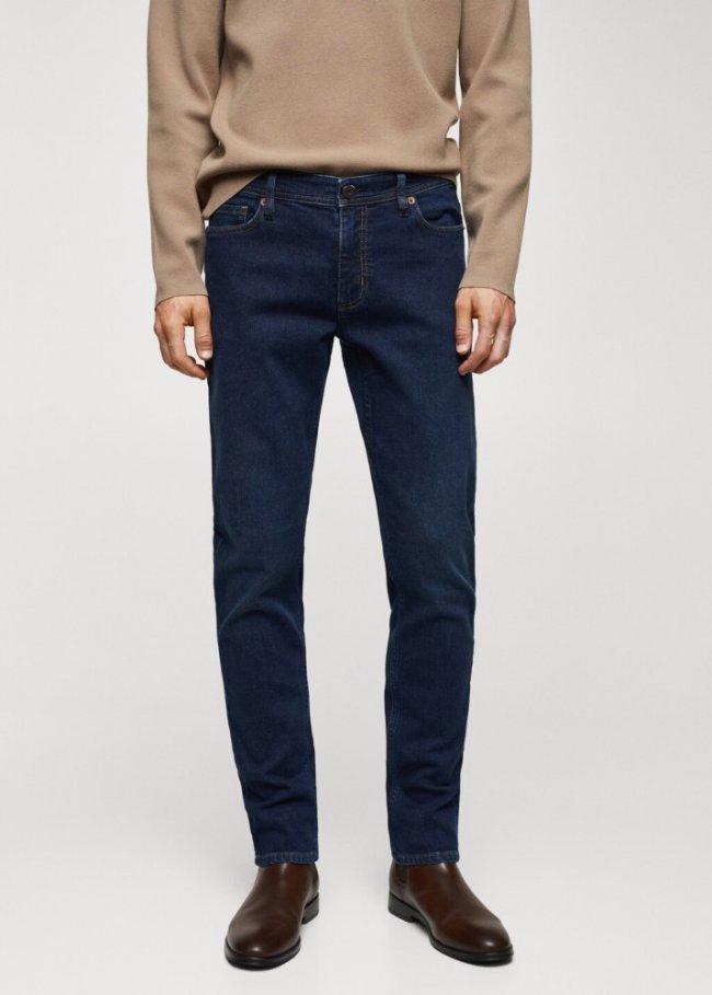 Mango Jeans Jan slim fit - Azul