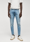 Mango Jeans Tom tapered cropped - Azul medio