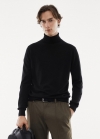 Mango Jersey 100% lana merino cuello alto - Negro