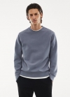 Mango Sudadera tejido reciclado transpirable - Azul porcelana