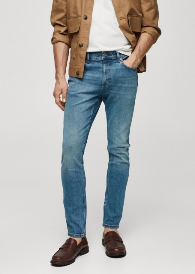 Mango Jeans skinny fit - Verde menta