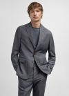 Mango Americana traje slim fit mezcla lino - Azul petróleo